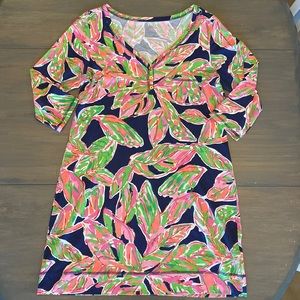 Lilly Pulitzer Palmetto Dress Navy In the Vias